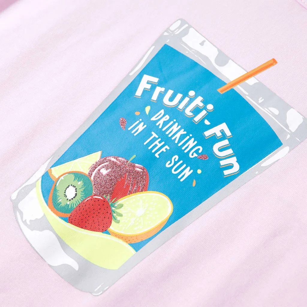 vidaXL Kinder-T-Shirt Zartrosa 128 – Bild 4