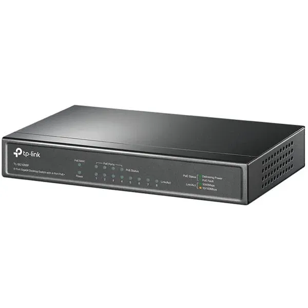 TP-Link TL-SG1008P Netzwerk-Switch Unmanaged Gigabit Ethernet (10/100/1000) Power over Ethernet (PoE) Haselnuss TP-Link TL-SG1008P Netzwerk-Switch Unmanaged Gigabit Ethernet (10/100/1000) Power over Ethernet (PoE) Haselnuss