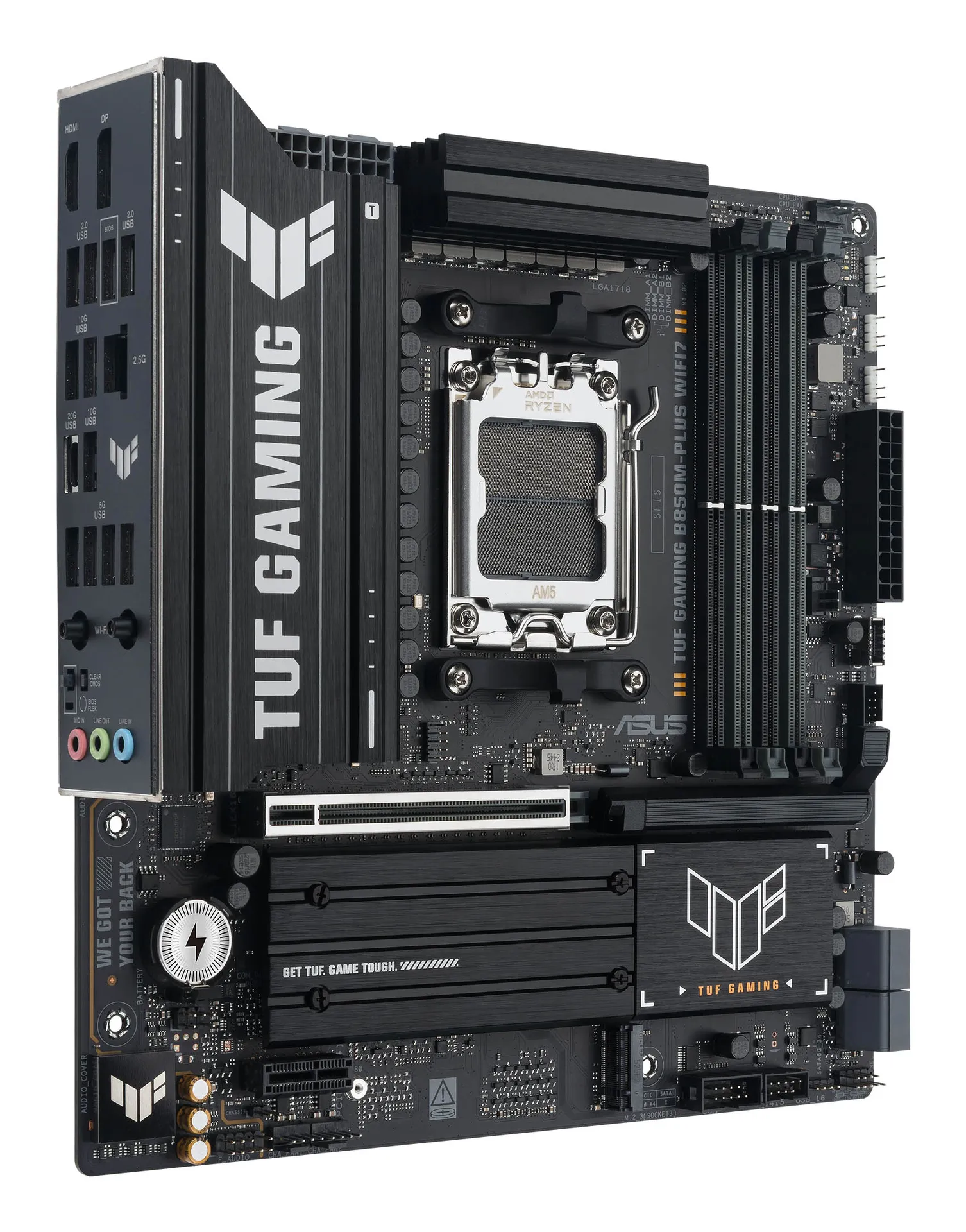 ASUS TUF GAMING B850M-PLUS WIFI7 AMD B850 Sockel AM5 micro ATX – Bild 2