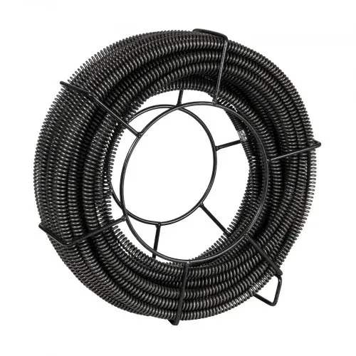 VEVOR Rohrreinigungsspirale 30 m x 16 mm, professionelles Rohrreinigungskabel mit 7 Schneidern für 20-100 mm Rohre, Hohlkern-Kanalisationsspirale für Spüle, Bodenablauf, Toilette – Bild 7