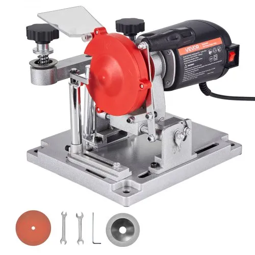VEVOR 140W Sägeblattschärfgerät, 5700 U/min Kreissägeblattschleifer mit 100mm Schleifscheibe, Elektr. Schärfmaschine mit ±25° Einstellwinkel für 90-400mm Sägeblätter, Blattschärfer für Holzbearbeitung VEVOR 140W Sägeblattschärfgerät, 5700 U/min Kreissägeblattschleifer mit 100mm Schleifscheibe, Elektr. Schärfmaschine mit ±25° Einstellwinkel für 90-400mm Sägeblätter, Blattschärfer für Holzbearbeitung