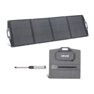 VEVOR 200W Faltbares Solarpanel, Tragbares Solarmodul mit 24% Effizienz IP67 Wasserschutz Monokristalline Solarzellen, Mobiles Solarladegerät mit USB-A Typ-C & DC Anschluss für Camping Outdoor Notfall VEVOR 200W Faltbares Solarpanel, Tragbares Solarmodul mit 24% Effizienz IP67 Wasserschutz Monokristalline Solarzellen, Mobiles Solarladegerät mit USB-A Typ-C & DC Anschluss für Camping Outdoor Notfall