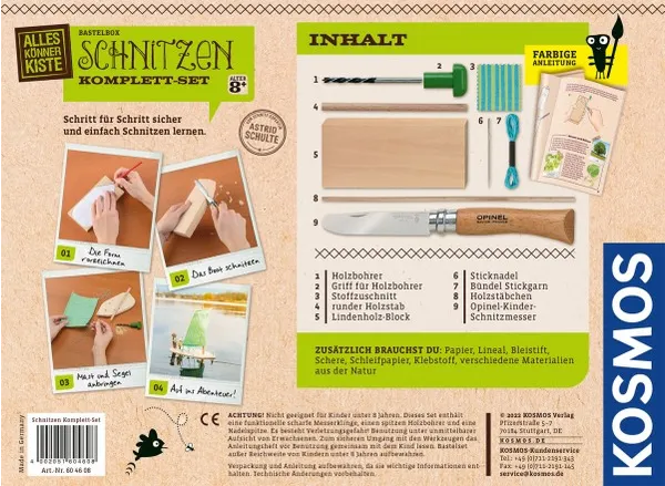 Kosmos Schnitzen Komplett-Set – Bild 2