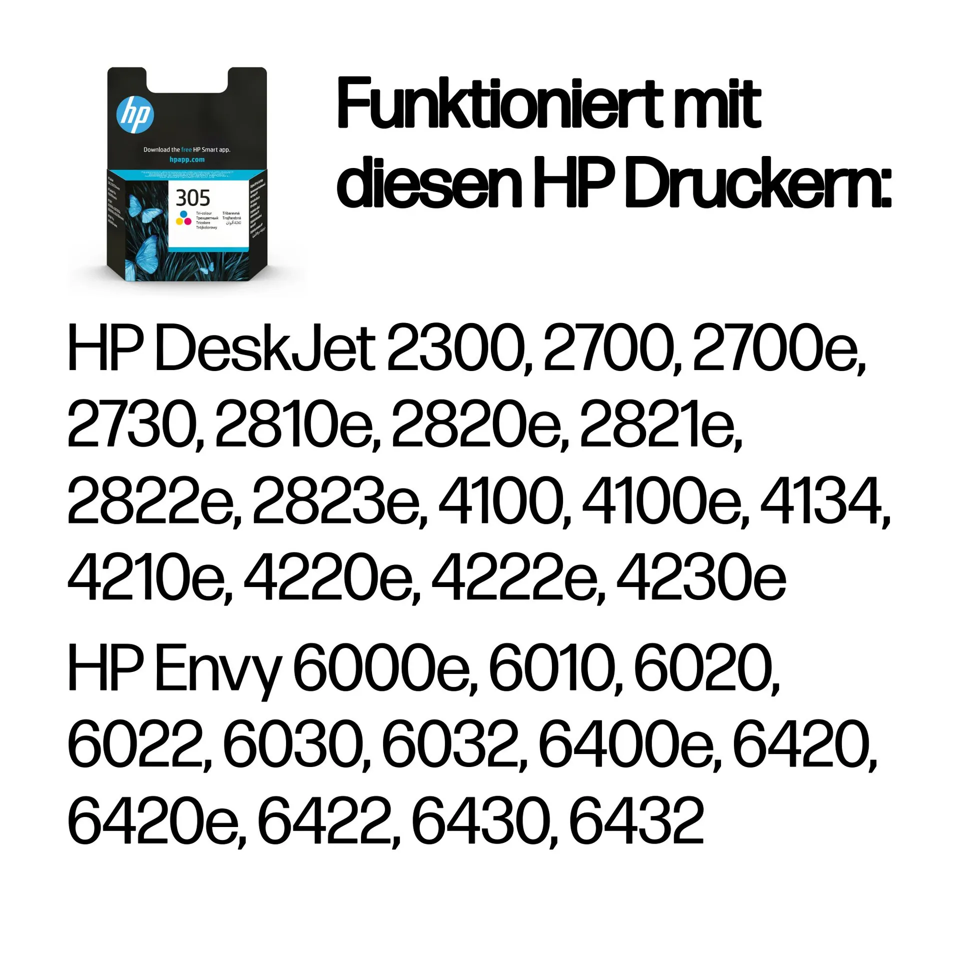 HP 305 Cyan/Magenta/Gelb Original Druckerpatrone – Bild 2