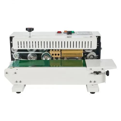 VEVOR Kontinuierliche Beutelband-Versiegelungsmaschine, 0,24-0,47 Zoll/6-12 mm Siegelbreite, Horizontale Bandsiegelmaschine mit digitaler Temperaturregelung, Beutelsiegelgerät aus Karbonstahl für 0,02-0,8 mm starke Plastikbeutelfolien – Bild 10