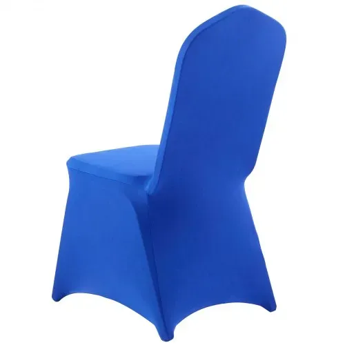 VEVOR Stuhlhussen Stuhlbezug 50 Stk. waschbarer & abnehmbarer Stuhlüberzug aus Polyester-Spandex für Hochzeitsfeiern Esszimmerbankette Restaurant, passend für Stühle (51 x 45 x 95 cm) Königsblau – Bild 10