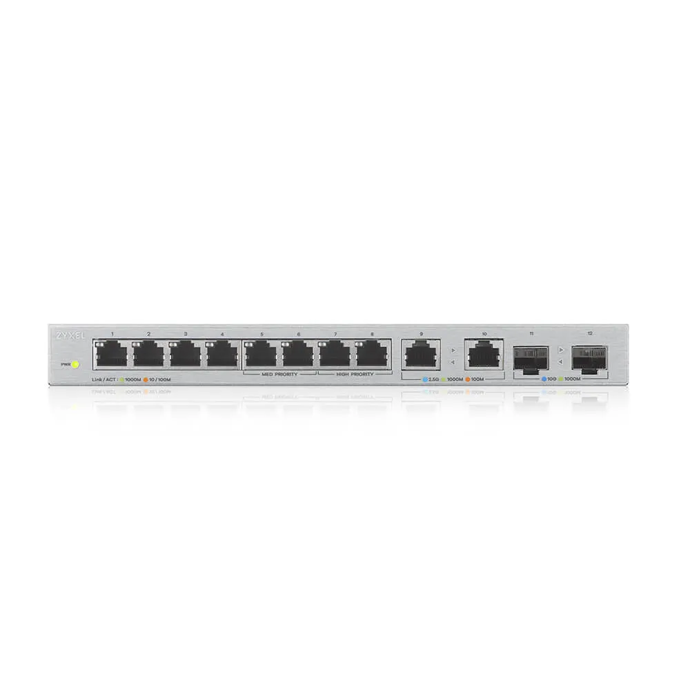 Zyxel XGS1010-12-ZZ0102F Netzwerk-Switch Unmanaged Gigabit Ethernet (10/100/1000) Grau – Bild 2