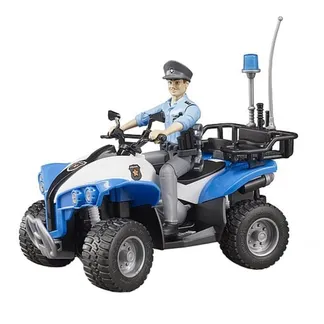 Polizei-Quad mit Polizist und Ausstattung, Modellfahrzeug Polizei-Quad mit Polizist und Ausstattung, Modellfahrzeug