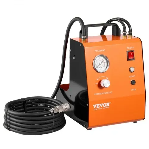 VEVOR elektrisches Bremsenentlüfter-Set Profi Hauptbremszylinder-Entlüftungsset mit Druckmesser & eingebauter Luftpumpe, vielseitiges Bremsenentlüfter-Adapterset für Gleich- und Wechselstrom – Bild 8