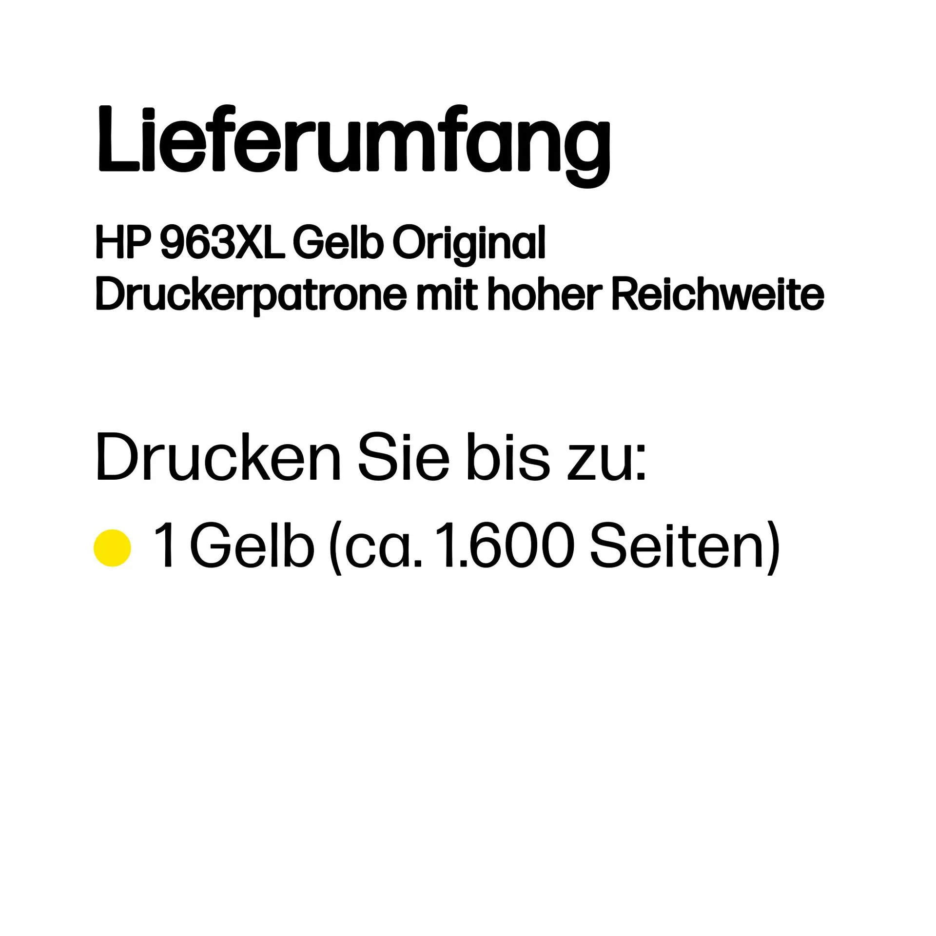 HP 963XL Gelb Original Druckerpatrone mit hoher Reichweite – Bild 3