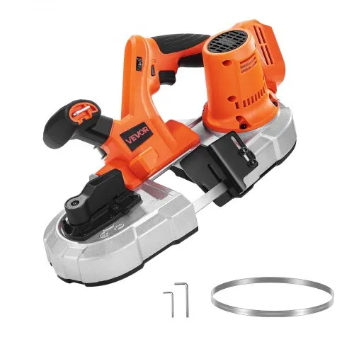 VEVOR 20 V Akku Bandsäge, 65 mm Schnitttiefe, mit bürstenlosem Motor, kabelloses & kompaktes Portaband, Aufhängehaken, 0–192 m/min variable Drehzahl, zum Schneiden von Metall, Holz (nur Werkzeug) VEVOR 20 V Akku Bandsäge, 65 mm Schnitttiefe, mit bürstenlosem Motor, kabelloses & kompaktes Portaband, Aufhängehaken, 0–192 m/min variable Drehzahl, zum Schneiden von Metall, Holz (nur Werkzeug)