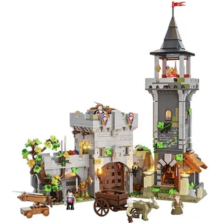 Mittelalterlicher Wachturm, Konstruktionsspielzeug Mittelalterlicher Wachturm, Konstruktionsspielzeug