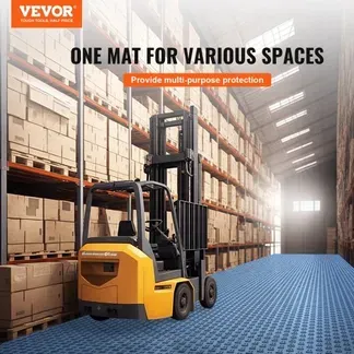VEVOR Garagen-Bodenbeschläge, 305 x 305 x 13,4 mm, 50er-Set Industrieboden, rutschfeste doppelseitige Struktur-Garagenboden, für Garagen, Keller, Reparaturwerkstätten, Blau VEVOR Garagen-Bodenbeschläge, 305 x 305 x 13,4 mm, 50er-Set Industrieboden, rutschfeste doppelseitige Struktur-Garagenboden, für Garagen, Keller, Reparaturwerkstätten, Blau
