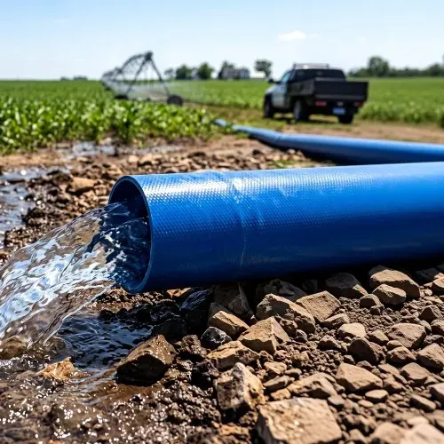 VEVOR Rückspülschlauch 1,5 Zoll 15,2 m PVC Flachschlauch Ablaufschlauch für Poolentwässerung und Bewässerung mit 90 psi, Anschlusswahl ohne Vorinstallierte Kupplungen für Verschiedene Pumpensysteme – Bild 7