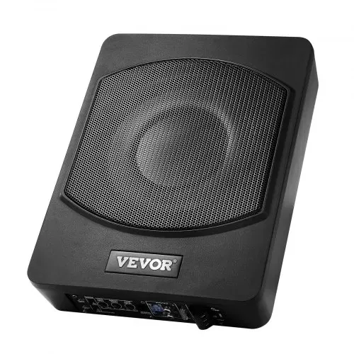 VEVOR Untersitz Auto Subwoofer 240 W 254 mm schlanker Auto Subwoofer unter dem Sitz Subsystem mit eingebautem Verstärker, Hoch-/Niedrigpegel-Eingang und Lautstärkeregler für SUVs Lkws – Bild 8