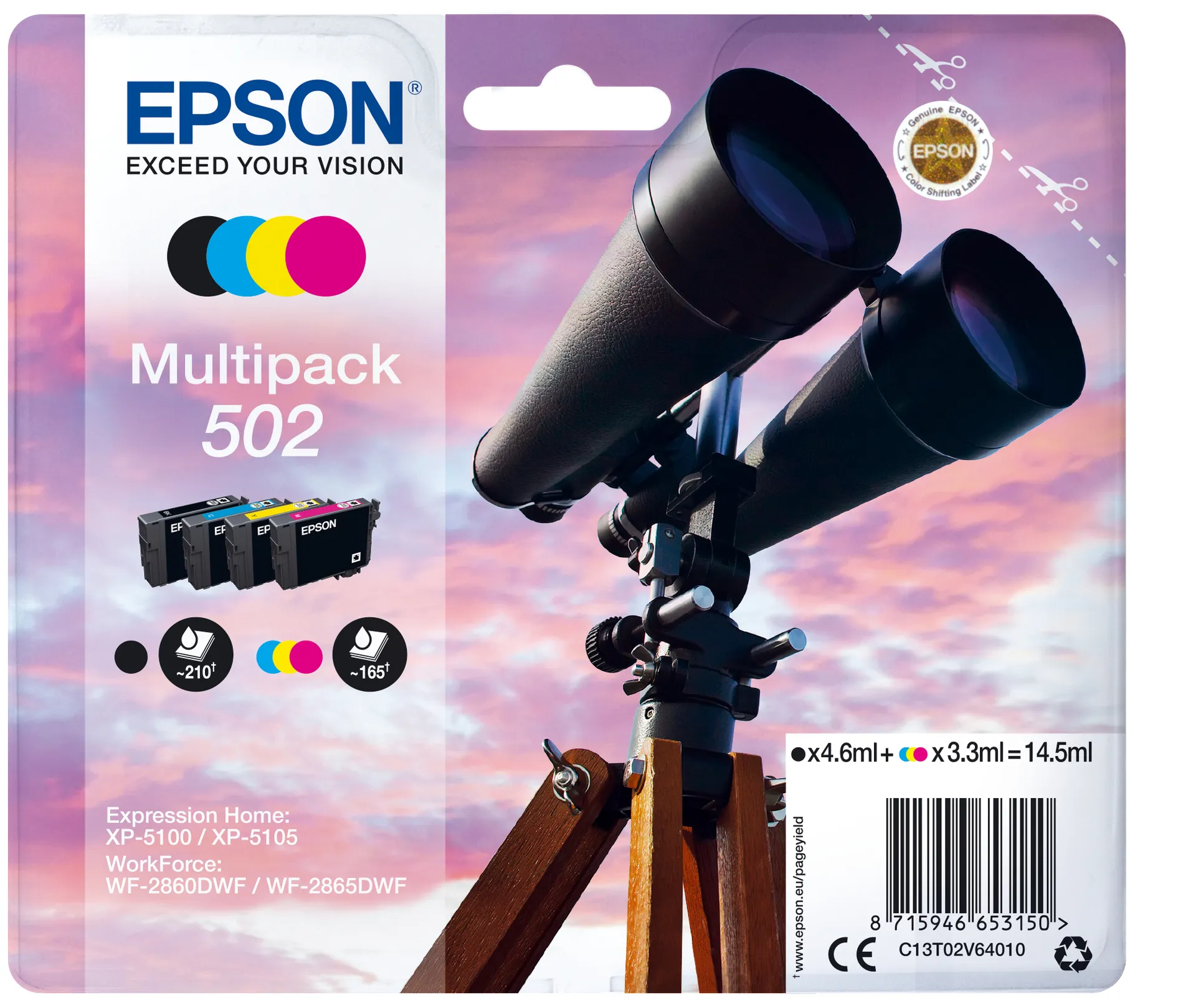 Epson Multipack 4-colours 502 Ink Epson Multipack 4-colours 502 Ink