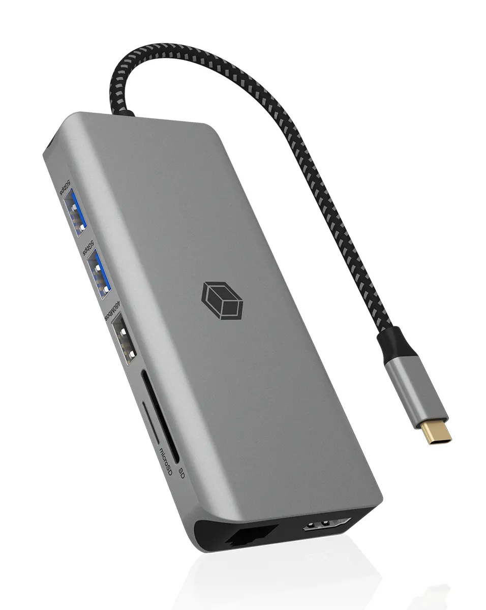 ICY BOX IB-DK4061-CPD, 12 zu 1 USB Type-C® Notebook DockingStation, 2x HDMI ICY BOX IB-DK4061-CPD, 12 zu 1 USB Type-C® Notebook DockingStation, 2x HDMI