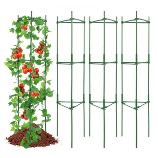 VEVOR 4er-Pack Tomatenkäfige für den Garten, 63 Zoll Tomaten-Spalier-Pflanzenpfahl-Unterstützung, stapelbarer hoher Pflanzenstützkäfig, für Hochbeete, Gemüse, Blumen und Kletterpflanzen VEVOR 4er-Pack Tomatenkäfige für den Garten, 63 Zoll Tomaten-Spalier-Pflanzenpfahl-Unterstützung, stapelbarer hoher Pflanzenstützkäfig, für Hochbeete, Gemüse, Blumen und Kletterpflanzen