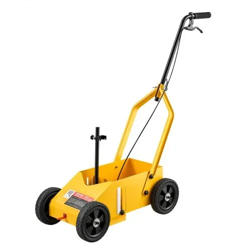 VEVOR Markierungswagen Linien-Markiergerät Linemarker 9 Spraydosen Gelb, Bodenmarkierung für Parkplatz Werkstatt Straße Einkaufszentrum Sportplatz 50–100 mm Einstellbare Linienbreite mit Adapterdüse – Bild 9