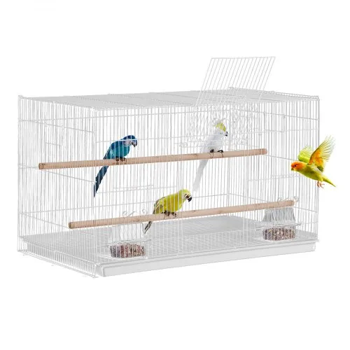 VEVOR Vogelkäfig, 760x460x455mm Metallkäfig für kleine Papageien, Kanarienvögel, Nymphensittiche, Unzertrennliche, Finken, Wellensittiche, Conures, Vogelhaus für unterwegs mit Griff & Sitzstangen VEVOR Vogelkäfig, 760x460x455mm Metallkäfig für kleine Papageien, Kanarienvögel, Nymphensittiche, Unzertrennliche, Finken, Wellensittiche, Conures, Vogelhaus für unterwegs mit Griff & Sitzstangen