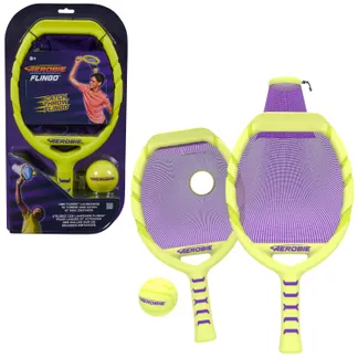 Aerobie Flingo Outdoor Tennis-Set für Kinder und Erwachsene, geeignet für Kinder und Erwachsene ab 8 Jahren Aerobie Flingo Outdoor Tennis-Set für Kinder und Erwachsene, geeignet für Kinder und Erwachsene ab 8 Jahren