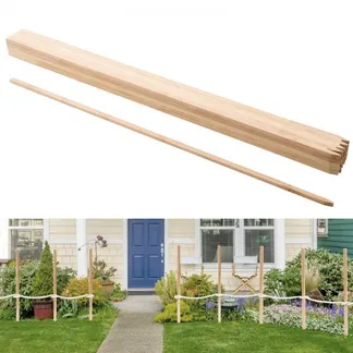 VEVOR Holzpfähle, 25 Stk. 17,53×12,7×1219,2 mm Holzpflöcke, Holzpfosten mit scharfer Spitze, Zaunpfähle aus Tannenholz, Wegweiser für Schlammzäune, Hinterhofbegrenzungen, Grundlinien VEVOR Holzpfähle, 25 Stk. 17,53×12,7×1219,2 mm Holzpflöcke, Holzpfosten mit scharfer Spitze, Zaunpfähle aus Tannenholz, Wegweiser für Schlammzäune, Hinterhofbegrenzungen, Grundlinien