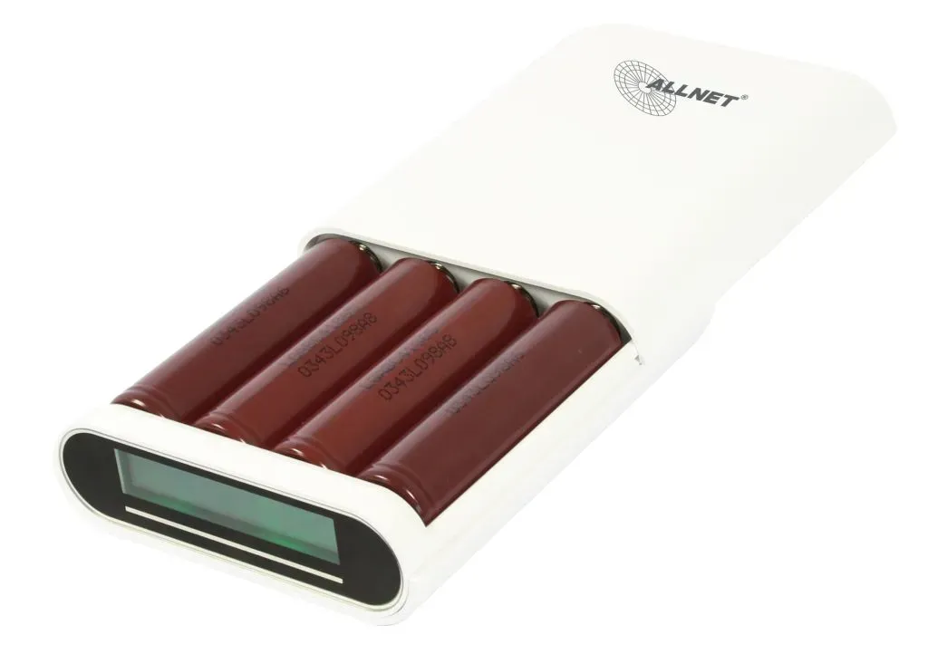 ALLNET Powerbank 18650 3,7V 3er-Gehäuse "weiß" ALL-PB104 – Bild 2