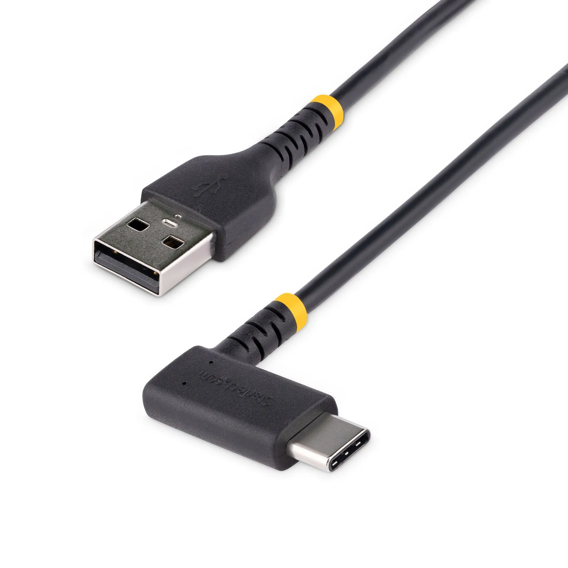 StarTech.com 30cm USB-A zu USB-C-Schnellladekabel, Laden und Synchronisieren, 3A, USB 2.0, TPE-Mantel mit Aramidfaser – Robustes Rechtwinkliges USB Ladekabel StarTech.com 30cm USB-A zu USB-C-Schnellladekabel, Laden und Synchronisieren, 3A, USB 2.0, TPE-Mantel mit Aramidfaser – Robustes Rechtwinkliges USB Ladekabel