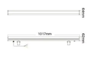 MiBoxer RL2-48 LED Wallwasher 48W RGB-WW (RGB-CCT) IP66 – Bild 2