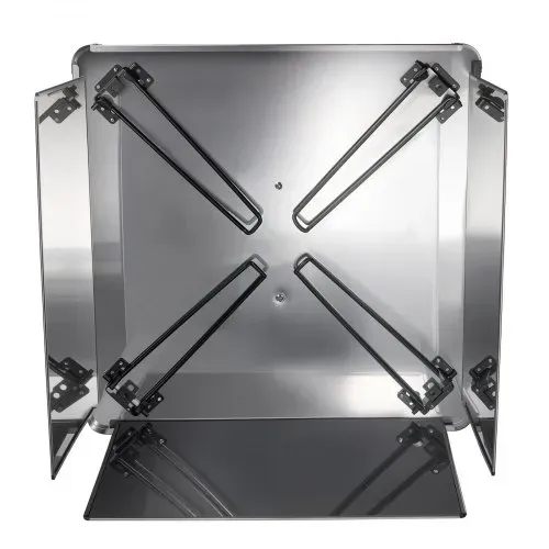VEVOR Feuerstelle Deckel, 645x645x370 mm, quadratischer Outdoor-Feuerschalendeckel aus Edelstahl für Lagerfeuer, Camping, Holzverbrennung, mit 4 klappbaren Beinen und Tragegriff – Bild 10