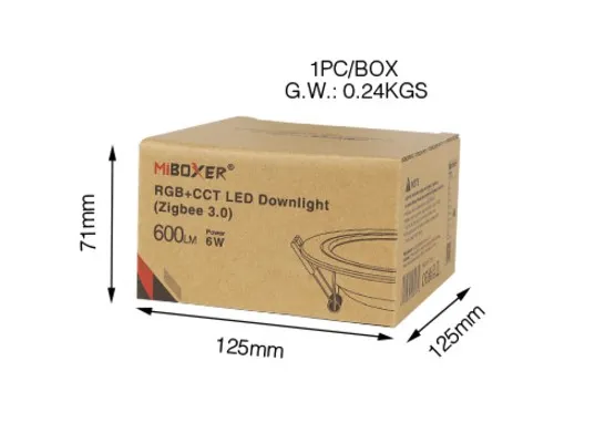 MiBoxer FUT068ZR LED Panel Rund 6W RGB-WW (RGB-CCT) mit Zigbee 3.0 und 2,4G – Bild 5