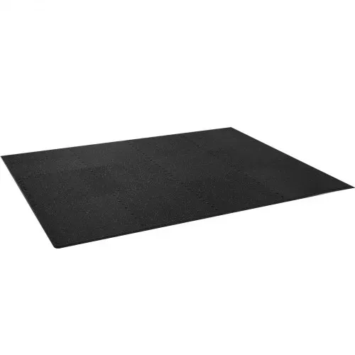 VEVOR EVA-Schaum-Fußmatten, Fitnessstudio-Bodenbelag-Set, 61 x 61 cm, Schwarz & Grau 12-teiliges Rutschfeste Ineinandergreifende Puzzle-Fliesen-Schutzboden Set für den Haushalt, Training, Garage – Bild 9