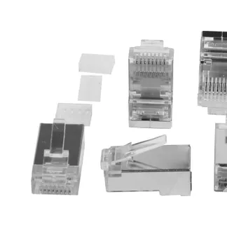 TP-Stecker TP, S-UTP, CAT6/CAT6A, 100-Pack, ohne Tülle, mit Einfädelkamm, Synergy21 TP-Stecker TP, S-UTP, CAT6/CAT6A, 100-Pack, ohne Tülle, mit Einfädelkamm, Synergy21
