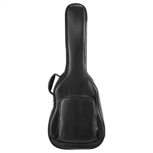 VEVOR Gitarrentasche für 41-Zoll-Akustikgitarren mit Tragegriff Schwarz, Gitarrenrucksack mit Schaumstoffpolsterung, Außenzubehörfach und Schultergurten, 1195 mm Gig Bag aus PU-Leder – Bild 10