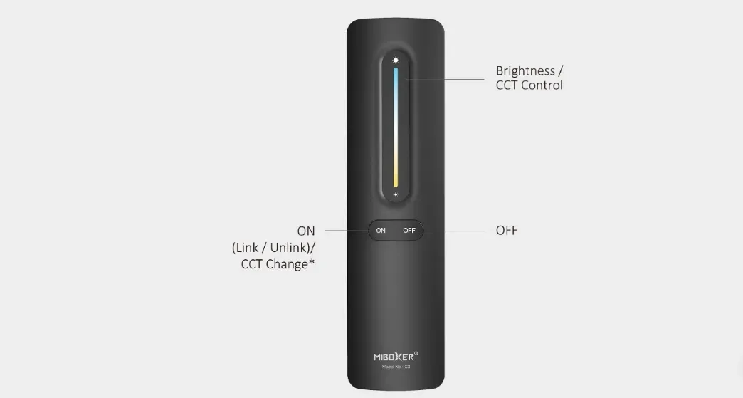 MiBoxer C3-B LED Fernbedienung 2,4GHz dual white (CCT) + Dimm (b) – Bild 4