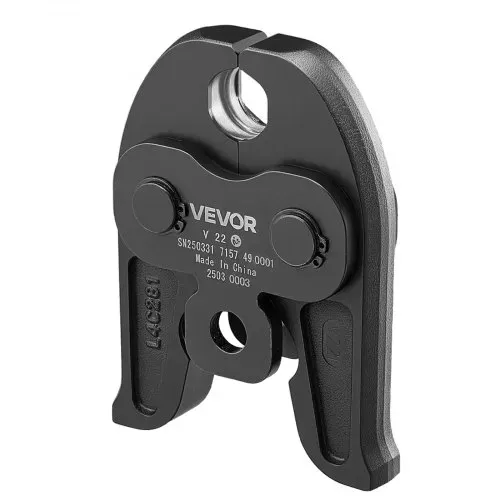 VEVOR V22 Pressbacke, 22 mm Presszange für V-Typ Edelstahlrohre, Crimpbacken aus Stahl, kompatibel mit Standard-Presswerkzeugen, ideal für Heizungs-, Lüftungs- und Klimasysteme, Gasleitungen – Bild 8
