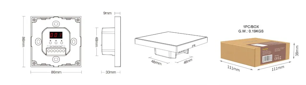 MiBoxer DP3S LED DALI 3 in 1 Smart Panel Fernbedienung (DT8) – Bild 4