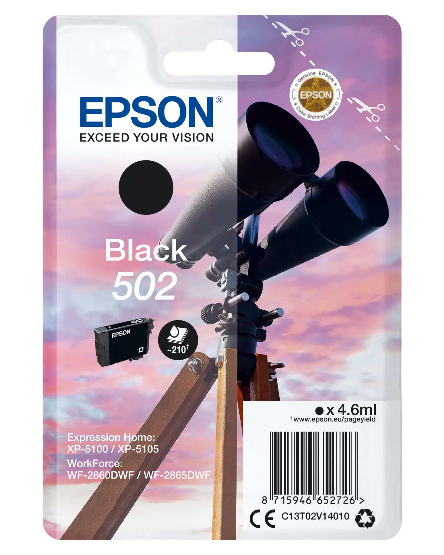 Epson Singlepack Black 502 Ink Epson Singlepack Black 502 Ink