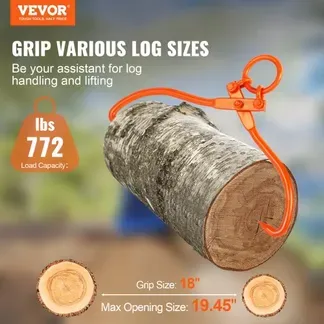 VEVOR Holzrückezange, 45,72 cm, 2-Klauen-Holzhebezange, strapazierfähig, 350,17 kg VEVOR Holzrückezange, 45,72 cm, 2-Klauen-Holzhebezange, strapazierfähig, 350,17 kg