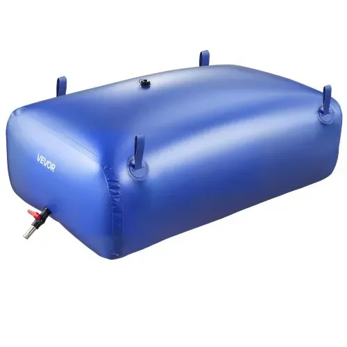 VEVOR Wasserblasen Aufbewahrungsbehälter 540 L, Wasserspeicherbeutel aus strapazierfähiges 1000D PVC, Wasserspeicherblase, ideal für Camping, Gartenbewässerung, RV & Notfälle, blau – Bild 10