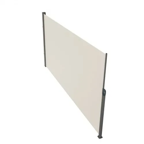 VEVOR Seitenmarkise 160 x 300 cm Seitenwandmarkise aus Polyestergewebe mit PU-Beschichtung Markise einziehbarer Griff mit Federmechanismus Sichtschutz Blickschutz für Balkone Innenhöfe UV30 Beige – Bild 8