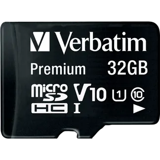 Micro SDHC Card Verbatim, 32GB Speicherkapazität, inkl. Adapter, Class 10 Micro SDHC Card Verbatim, 32GB Speicherkapazität, inkl. Adapter, Class 10