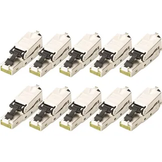 CAT.6a Feldstecker STP Staubkappe/Knickschutz, 10 Stück CAT.6a Feldstecker STP Staubkappe/Knickschutz, 10 Stück