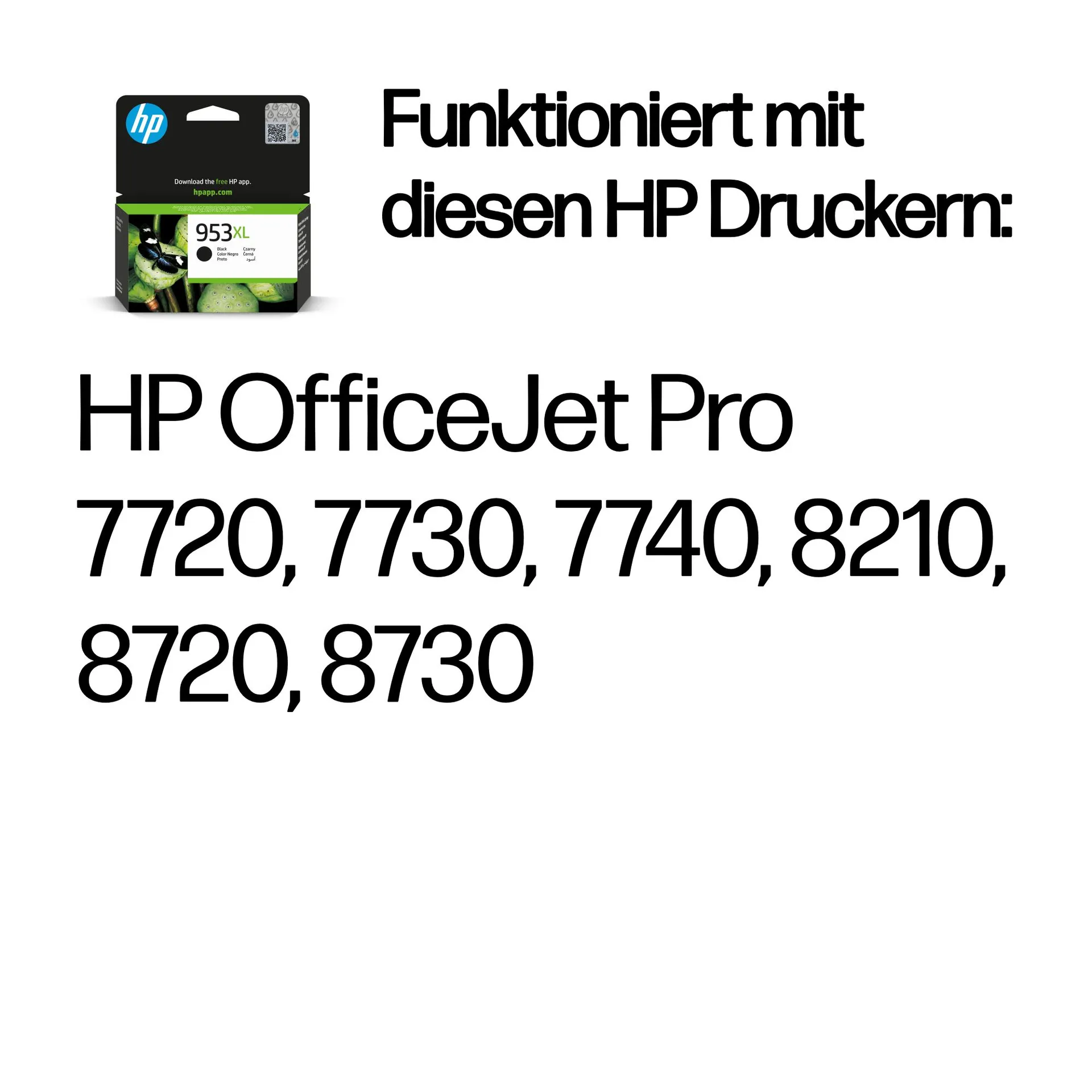 HP 953XL Schwarz Original Tintenpatrone mit hoher Reichweite – Bild 2