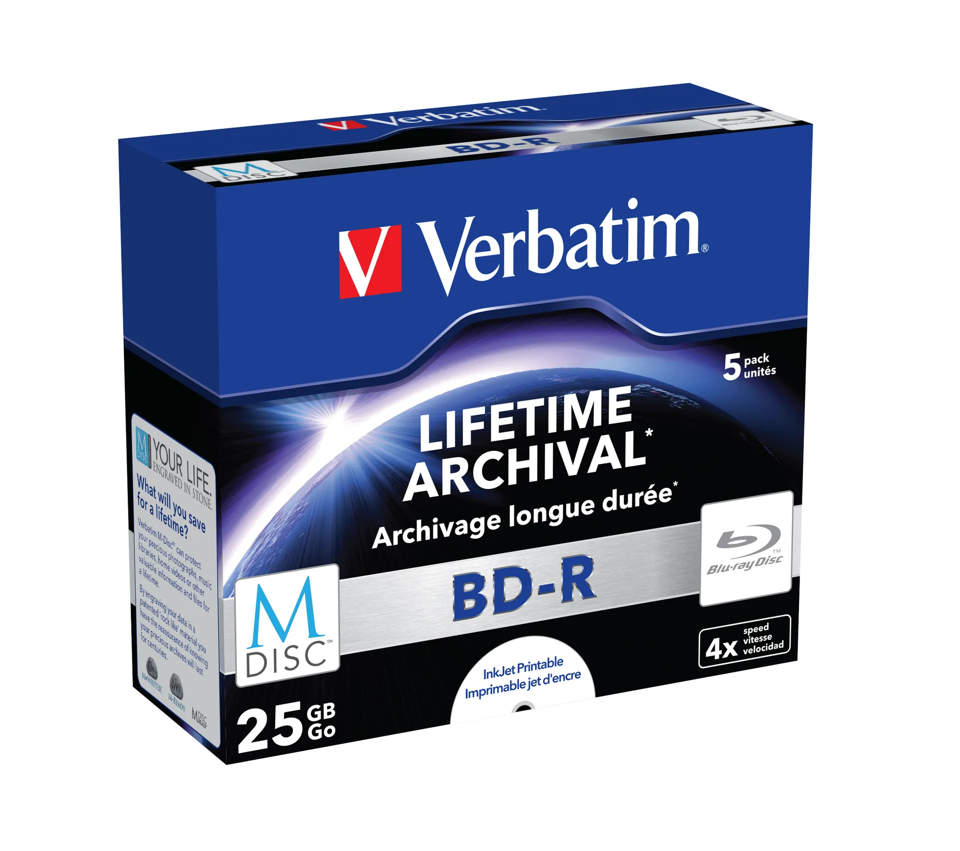 Verbatim M-Disc 4x BD-R 25 GB 5 Stück(e) – Bild 2