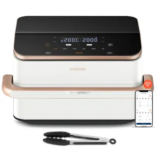 Cosori Dual Blaze Twinfry Chef Edition Doppel 10 l Eigenständig 2800 W Heißluftfritteuse Roségold, Weiß Cosori Dual Blaze Twinfry Chef Edition Doppel 10 l Eigenständig 2800 W Heißluftfritteuse Roségold, Weiß