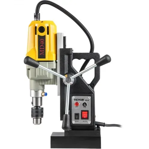 VEVOR 1100 W Magnetbohrer Magnetbohrmaschine 12000 N Elektrische Kernbohrmaschine Industrielle Bohrmaschine mit 12 Bohrer, Max. Tiefe 55 mm, für Schiffs-und Brückenbau Industrie Stahlbau – Bild 10