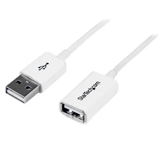 StarTech.com 3m USB 2.0 Verlängerungskabel A auf A – Stecker/Buchse – Weiß StarTech.com 3m USB 2.0 Verlängerungskabel A auf A – Stecker/Buchse – Weiß