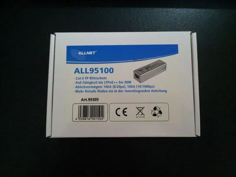 ALLNET TP Cat 6 Überspannungs-/Blitzschutz Surge Protector ALL95100 – Bild 5