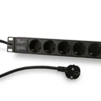 ALLNET 19″zbh. Steckdosenleiste, 9xDosen(CEE7)->Stecker(CEE7), Schwarz, Synergy 21, ALLNET 19″zbh. Steckdosenleiste, 9xDosen(CEE7)->Stecker(CEE7), Schwarz, Synergy 21,